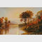 Van het de Olielandschap van de rivierzonsopgang de Originele Schilderijen Horizontale 50 cm x 60 cm