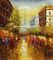 Van het Olieverfschilderijparijs van impressionismeparijs Mes van het de Straat het Met de hand gemaakte Palet op Canvas